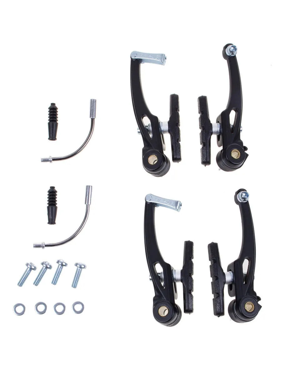 Szczęki hamulca V-brake aluminiowe czarne. kpl. na rower YX-C230