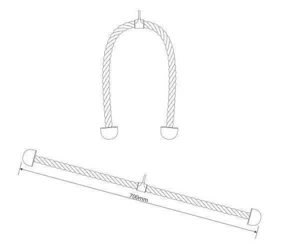 Sznur do wyciągu K-Sport U009 m - 70cm