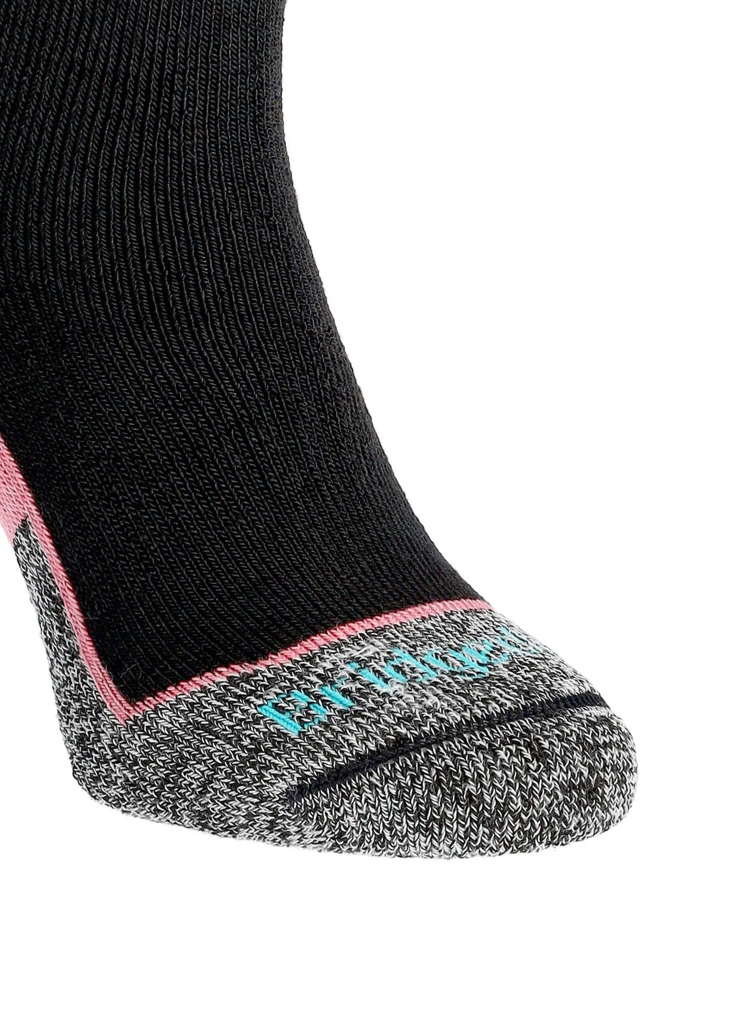 Damskie skarpety narciarskie Bridgedale Ski Mid+ Merino P Pattern - blk/crl