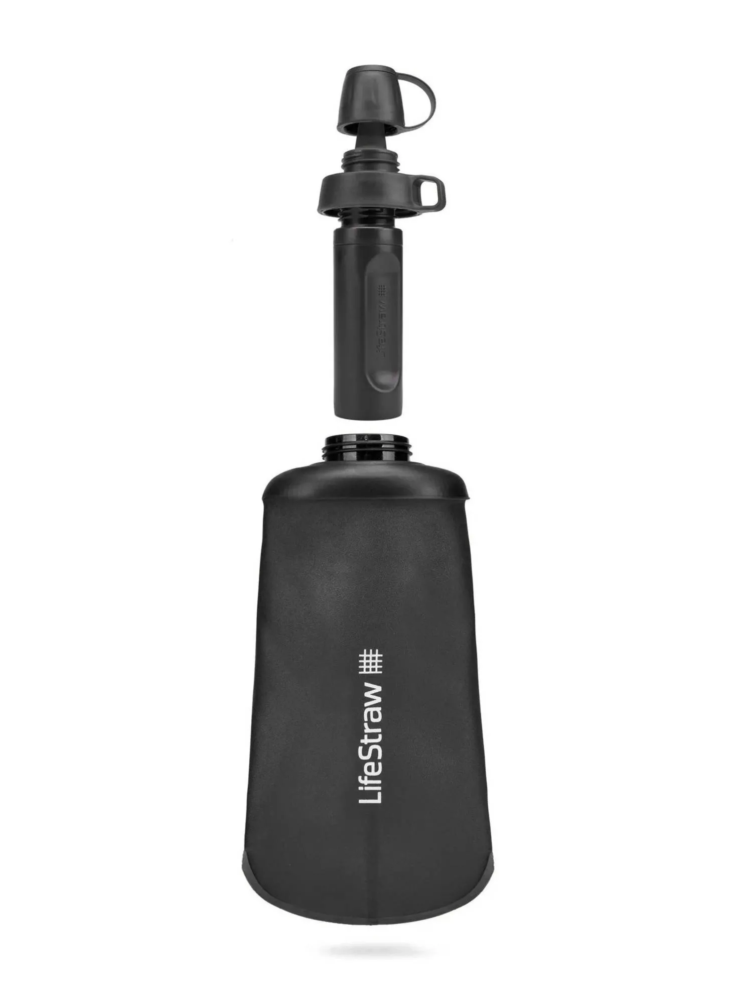 Butelka z filtrem Lifestraw Peak Series Flex Squeeze Bottle 650ml - dark grey