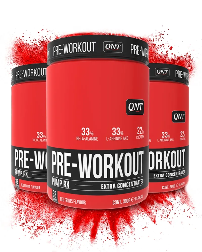Proszek przedtreningowy QNT Pre-Workout 300 g czerwone owoce