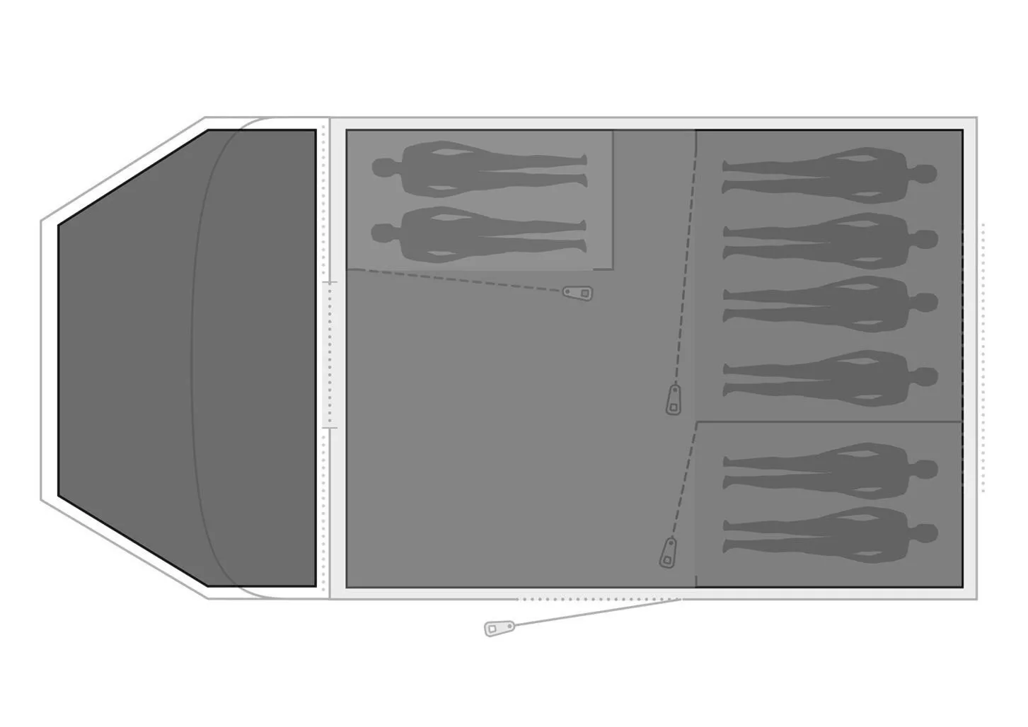 Podłoga do namiotu Easy Camp Footprint Palmdale 800 Lux