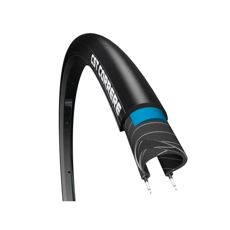 Opona CST CORRERE 700x25 C-1691-TR-CS447- 170 TPI zwijana czarna wkładka EPS