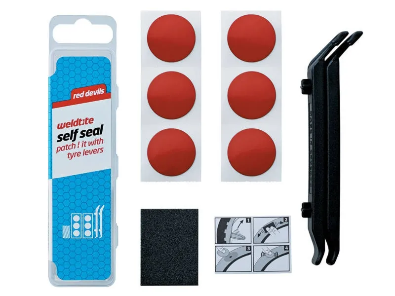 Łatki do opon zestaw WELDTITE PUNCTURE SELFSEAL PATCH KIT 6x łatki samoprzylepne