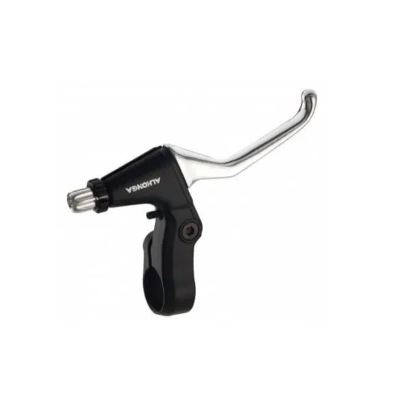 Dźwignie hamulca V-Brake alu-alu czarno-srebrna para