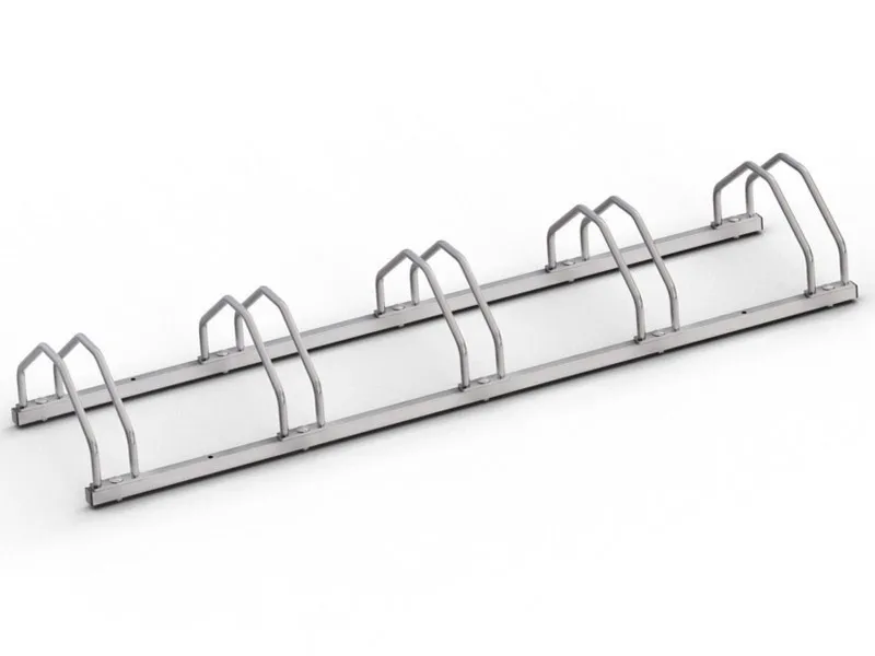 Stojak na rowery ECHO 5 na 5 rowerów, stal nierdzewna