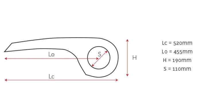 Osłona łańcucha Laura mocowana na korbę 38 zębów brązowa z uchwytem