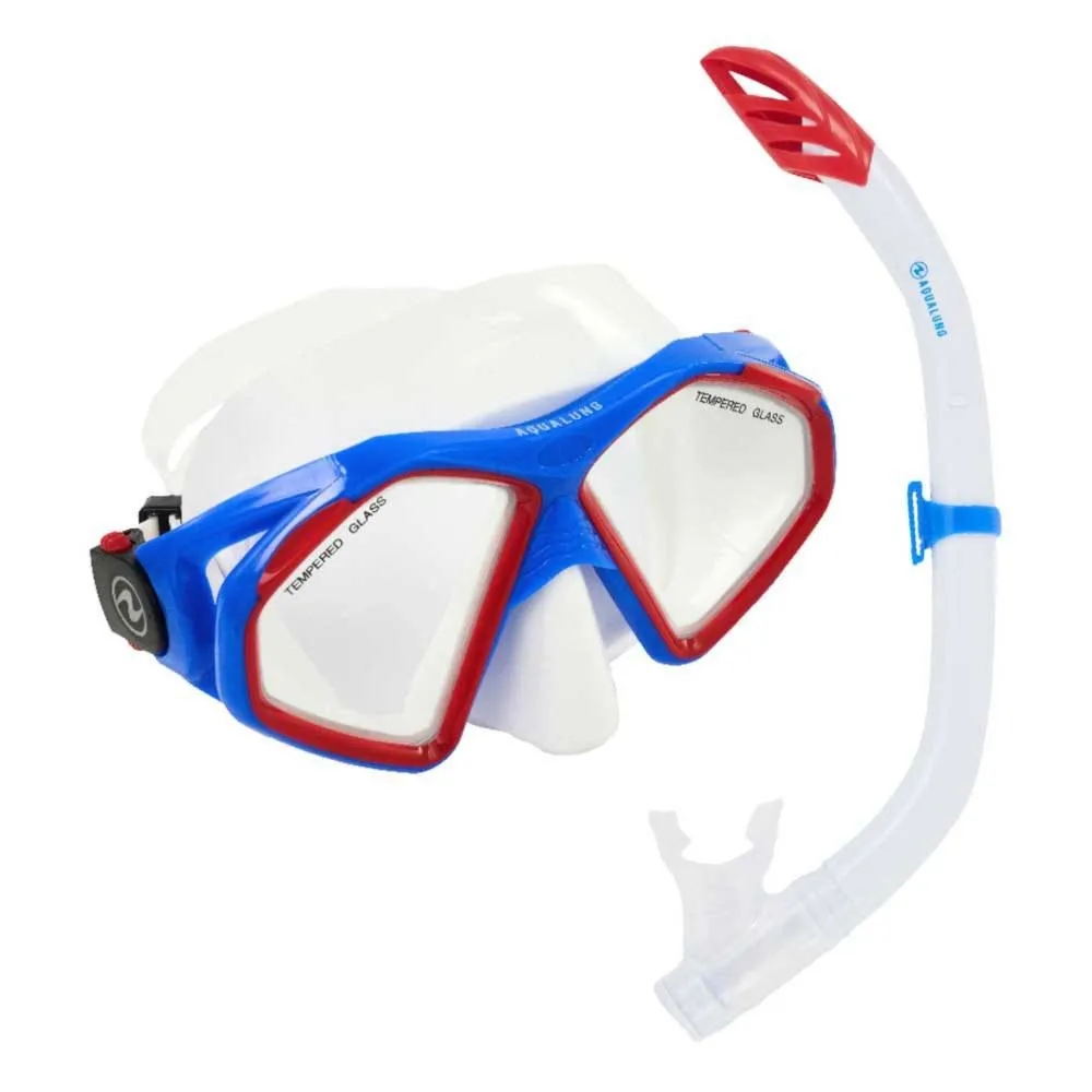 Aqualung maska+fajka Hawkeye Combo SC3974006 blue-red-white S