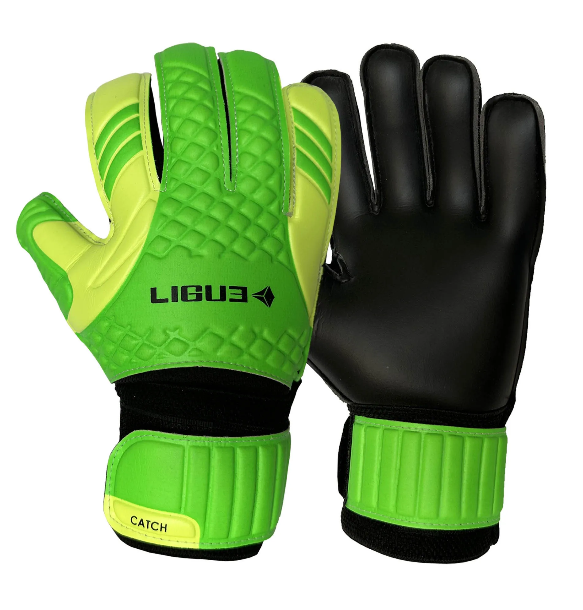 Rękawice bramkarskie Ligue Catch neon green-lime-black