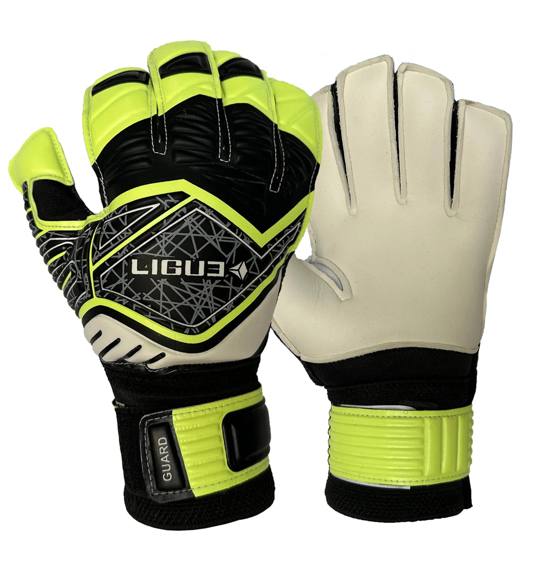 Rękawice bramkarskie Ligue Guard white-lime-black
