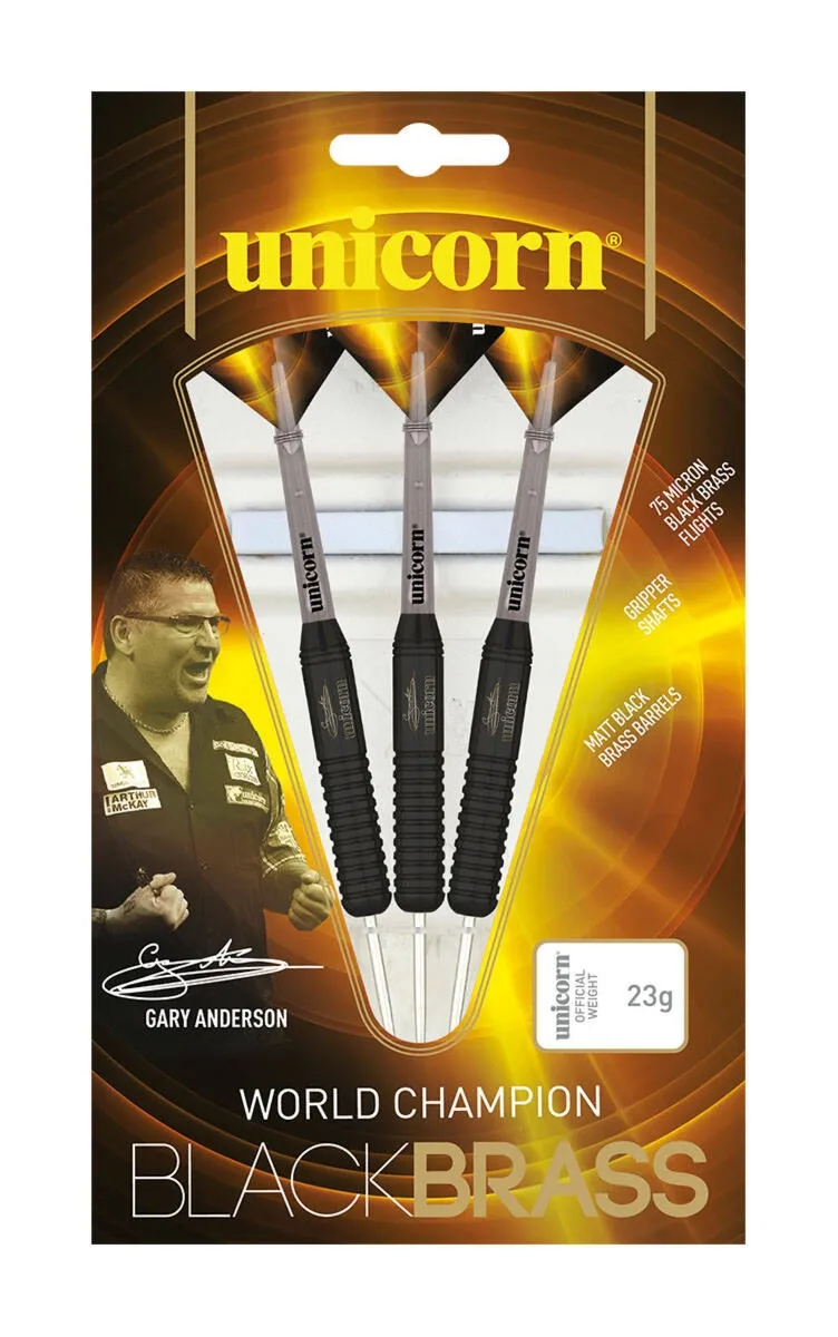 Rzutki Unicorn Black Brass GARY ANDERSON 27g ostre 27663