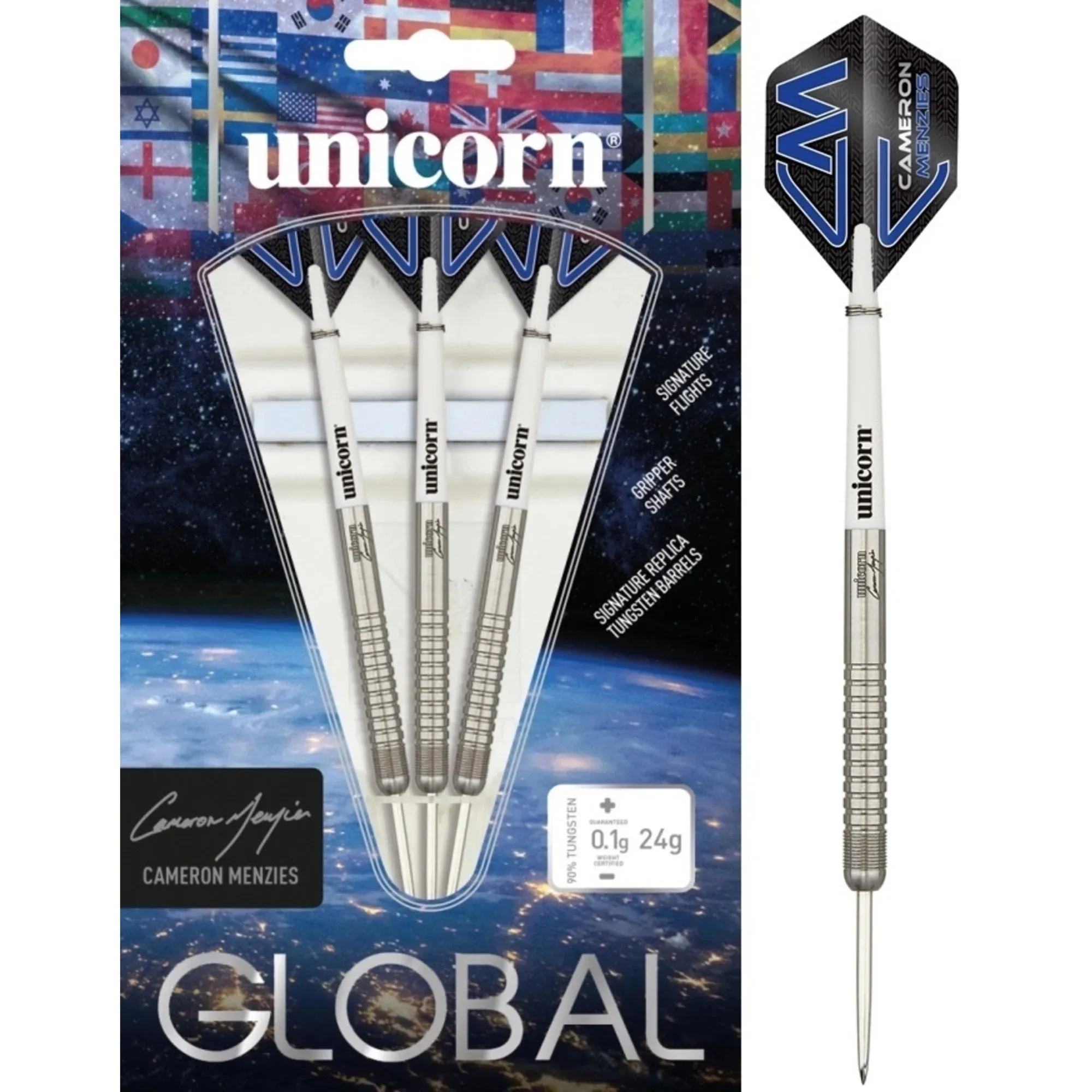 Rzutki Unicorn Global CAMERON MENZIES 90% tungsten 24g ostre 11314