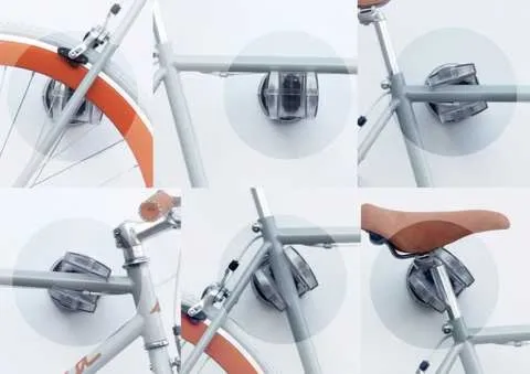 Rowerowy wieszak ścienny Cool Bike Rack czerwony