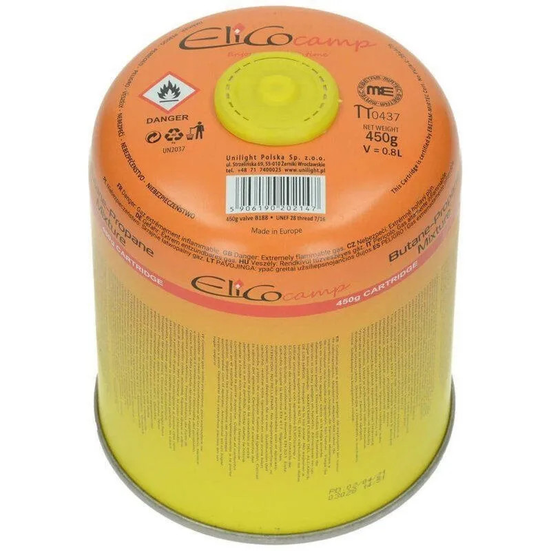Kartusz, nabój gazowy z gwintem ElicoCamp 450 g - Elico