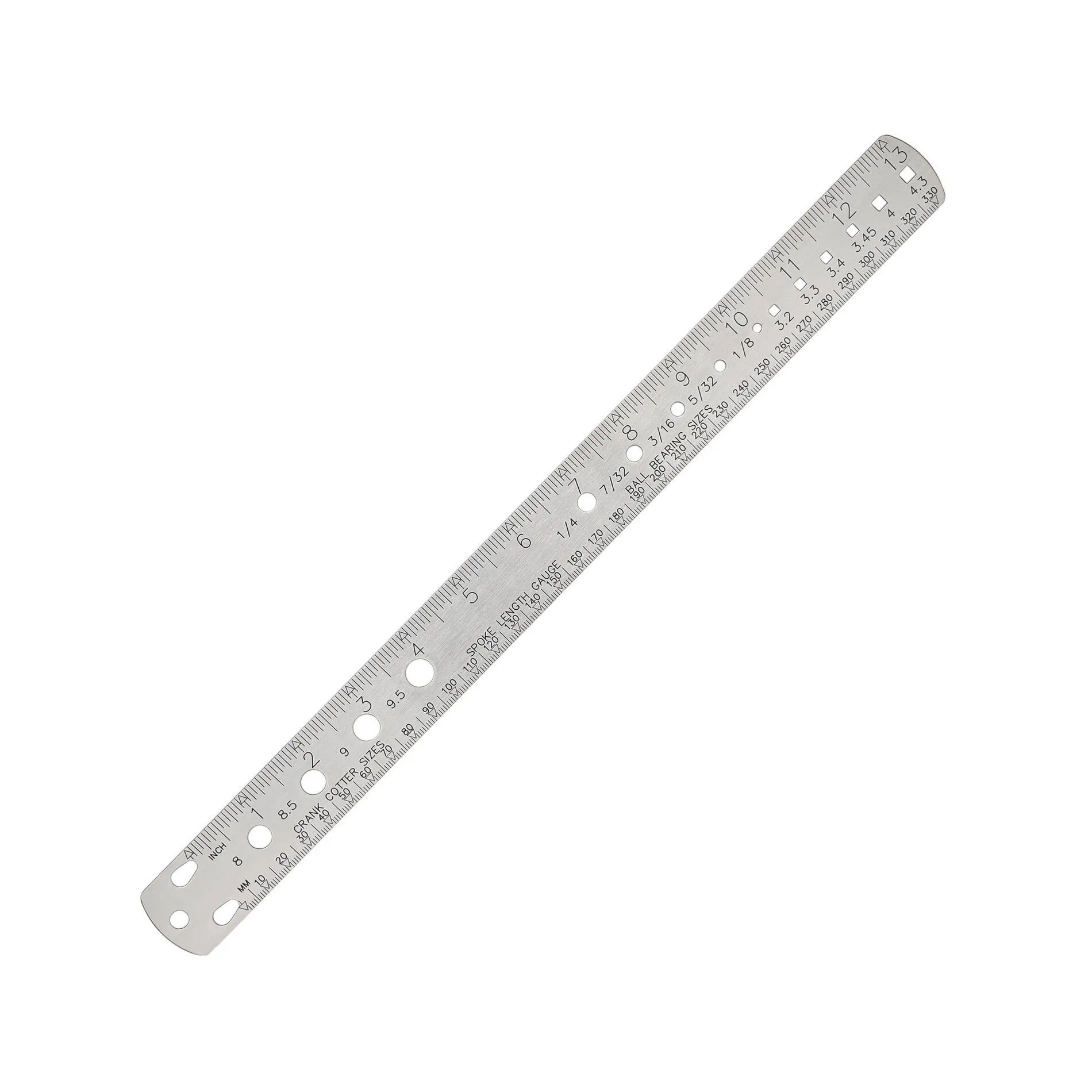 Przyrząd-linijka YC-511 do mierzenia szprych i kulek