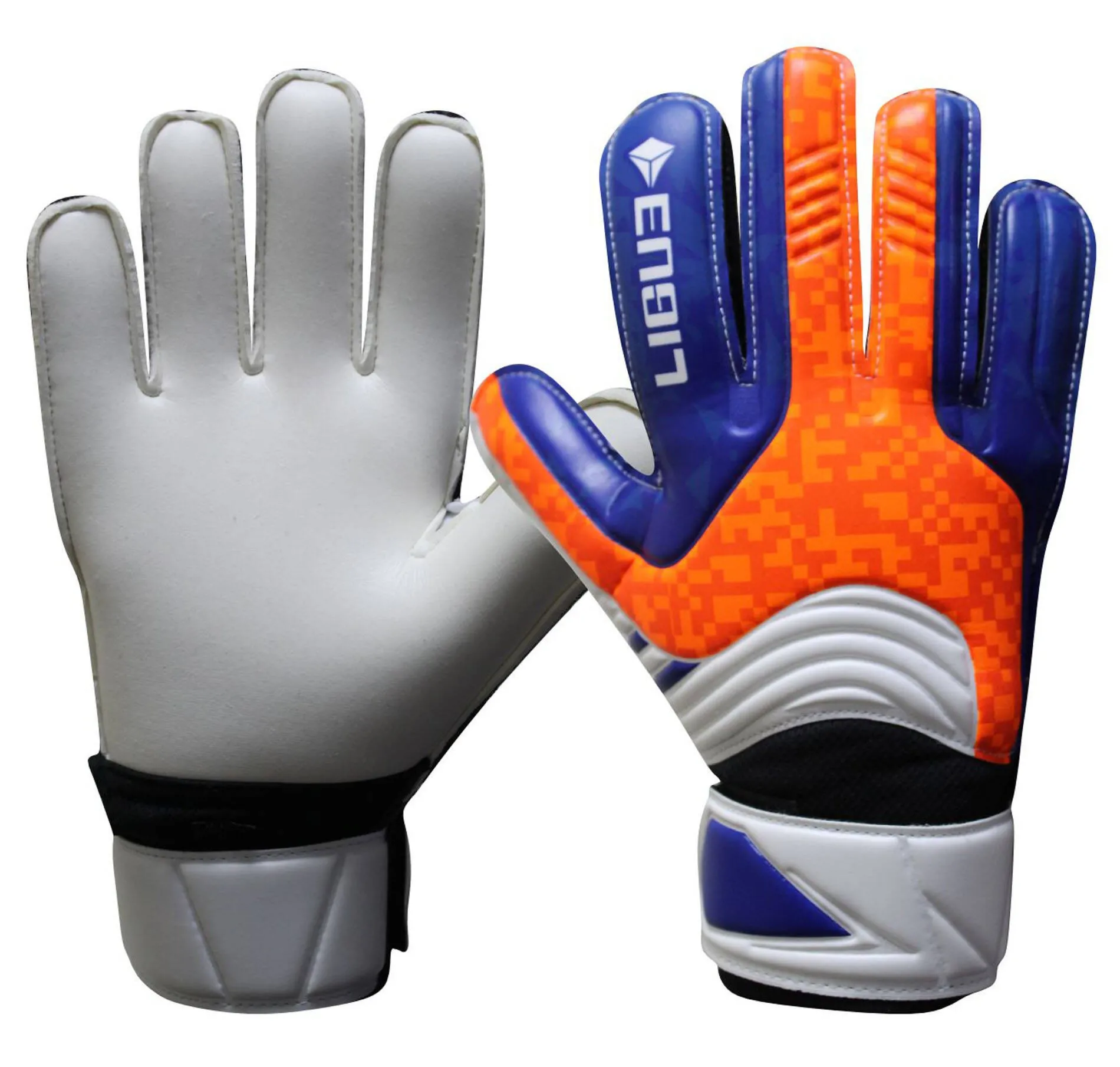 Rękawice bramkarskie Ligue Defender white-blue-orange