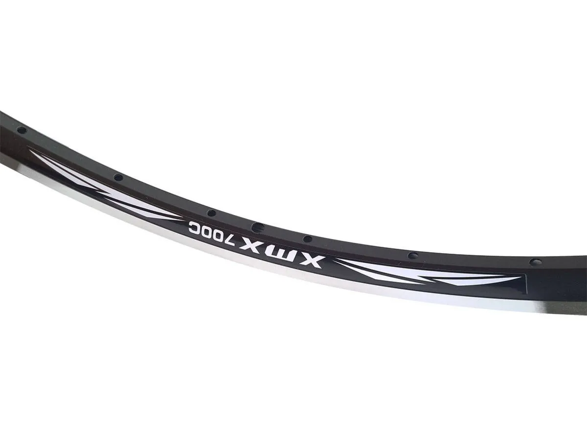 Obręcz XMX szosa 28" 36 otworów czarna