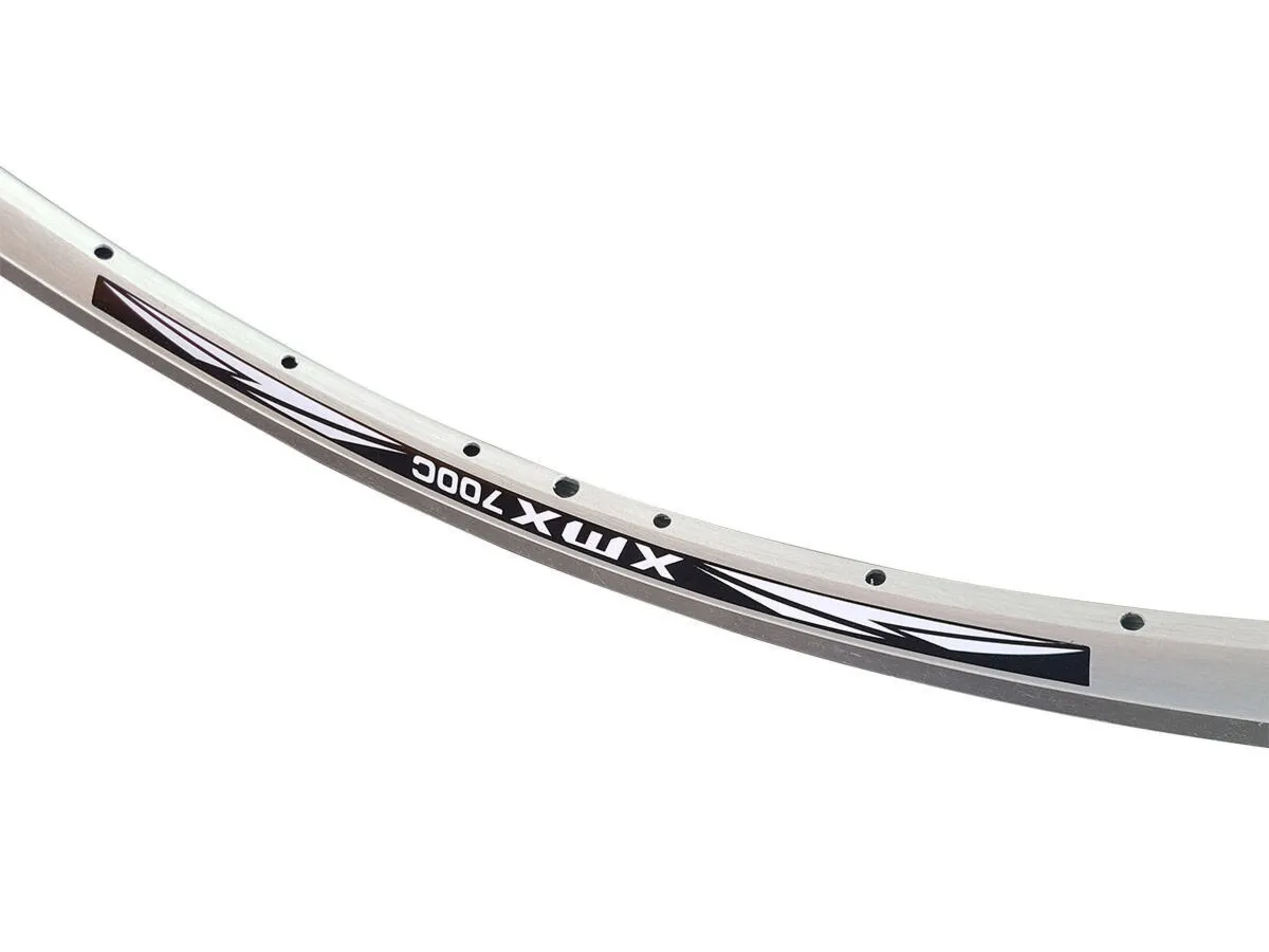 Obręcz XMX szosa 28" 36-otworów srebrna