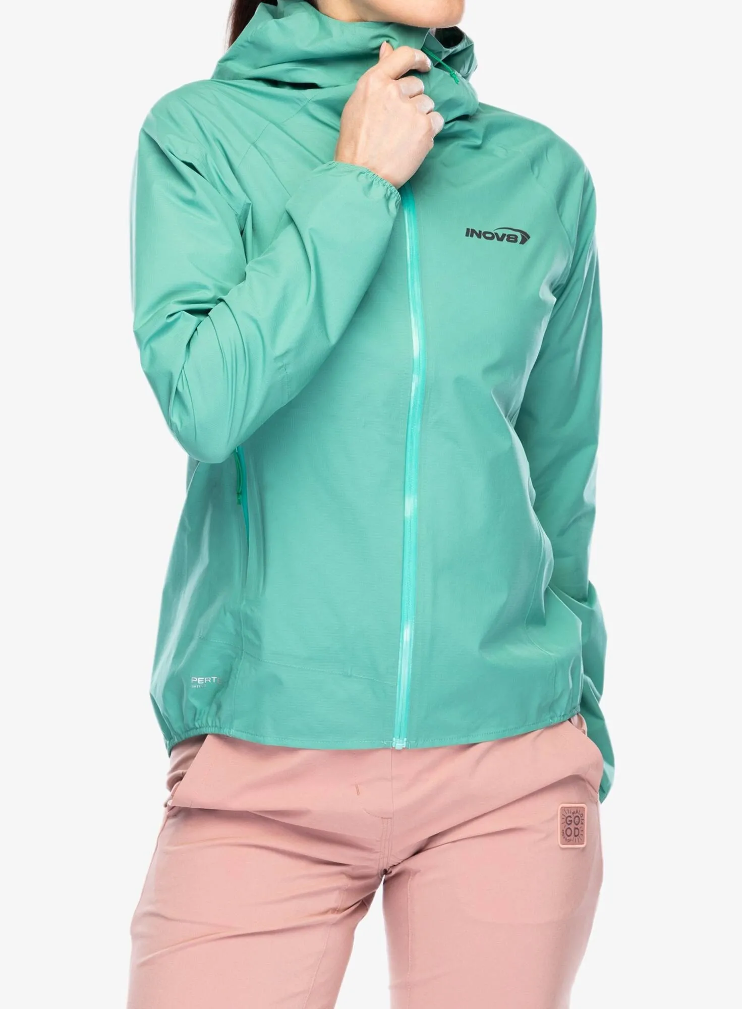 Kurtka damska do biegania Inov-8 Stormshell FZ V2 - aqua