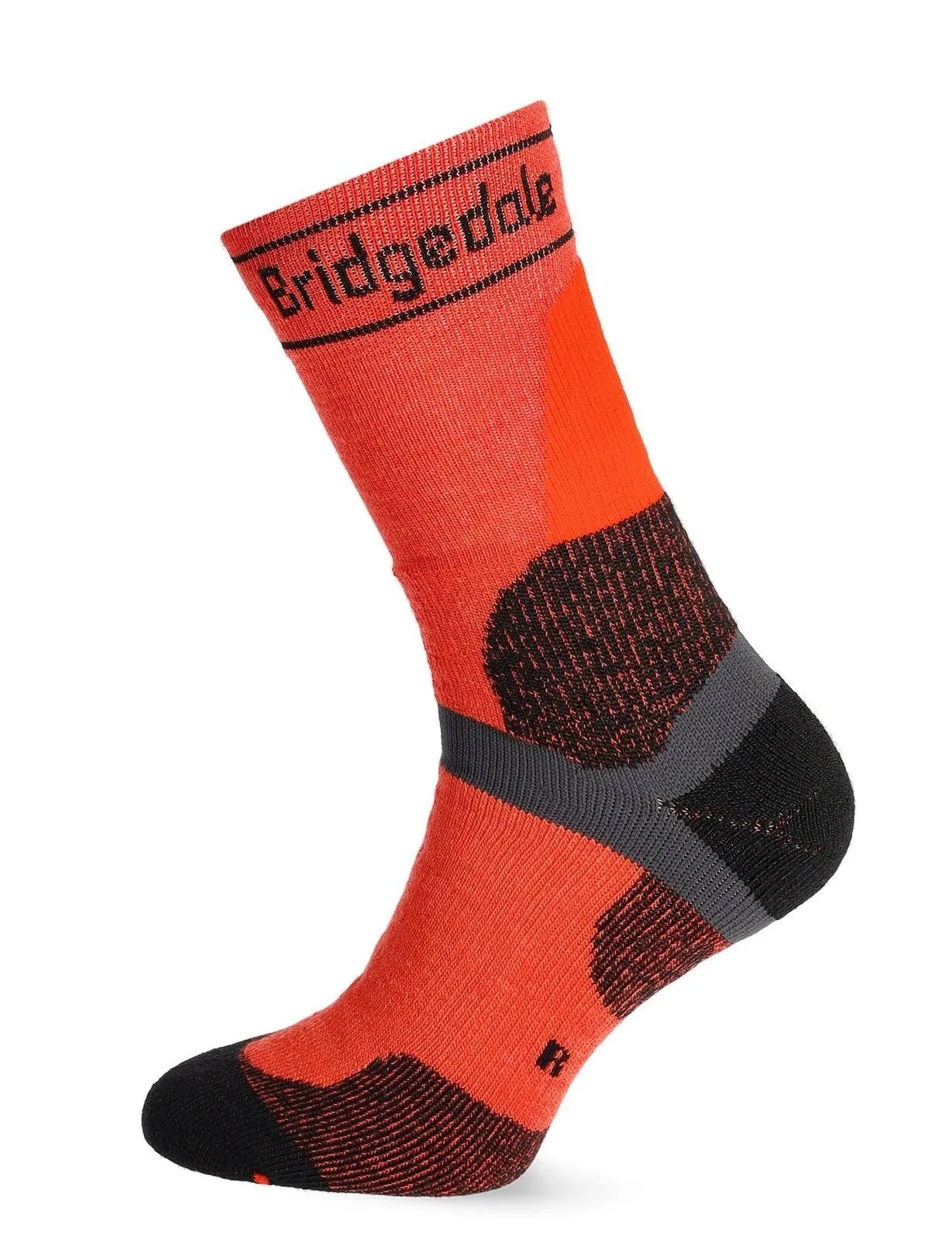 Skarpety rowerowe zimowe Bridgedale MTB Winter Weight T2 Merino Sport Boot - orange/black