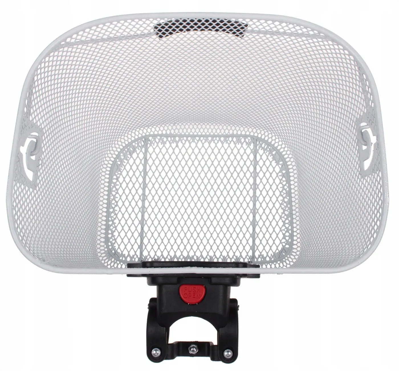 Kosz rowerowy Verso przód 350x250x240 biały szybki montaż click