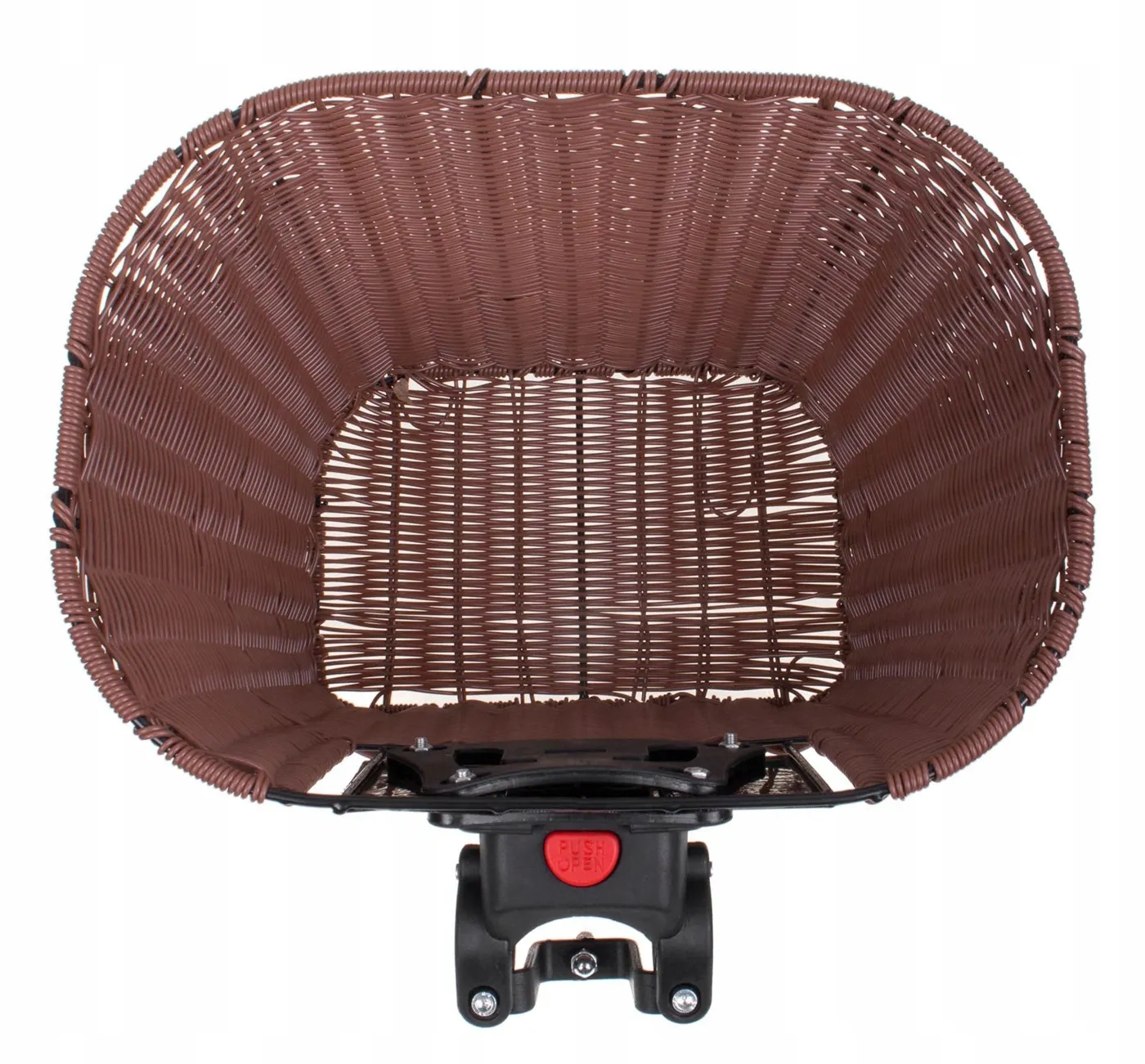 Kosz Verso SH-Z002 na kierownicę mocowanie click pleciony brązowy