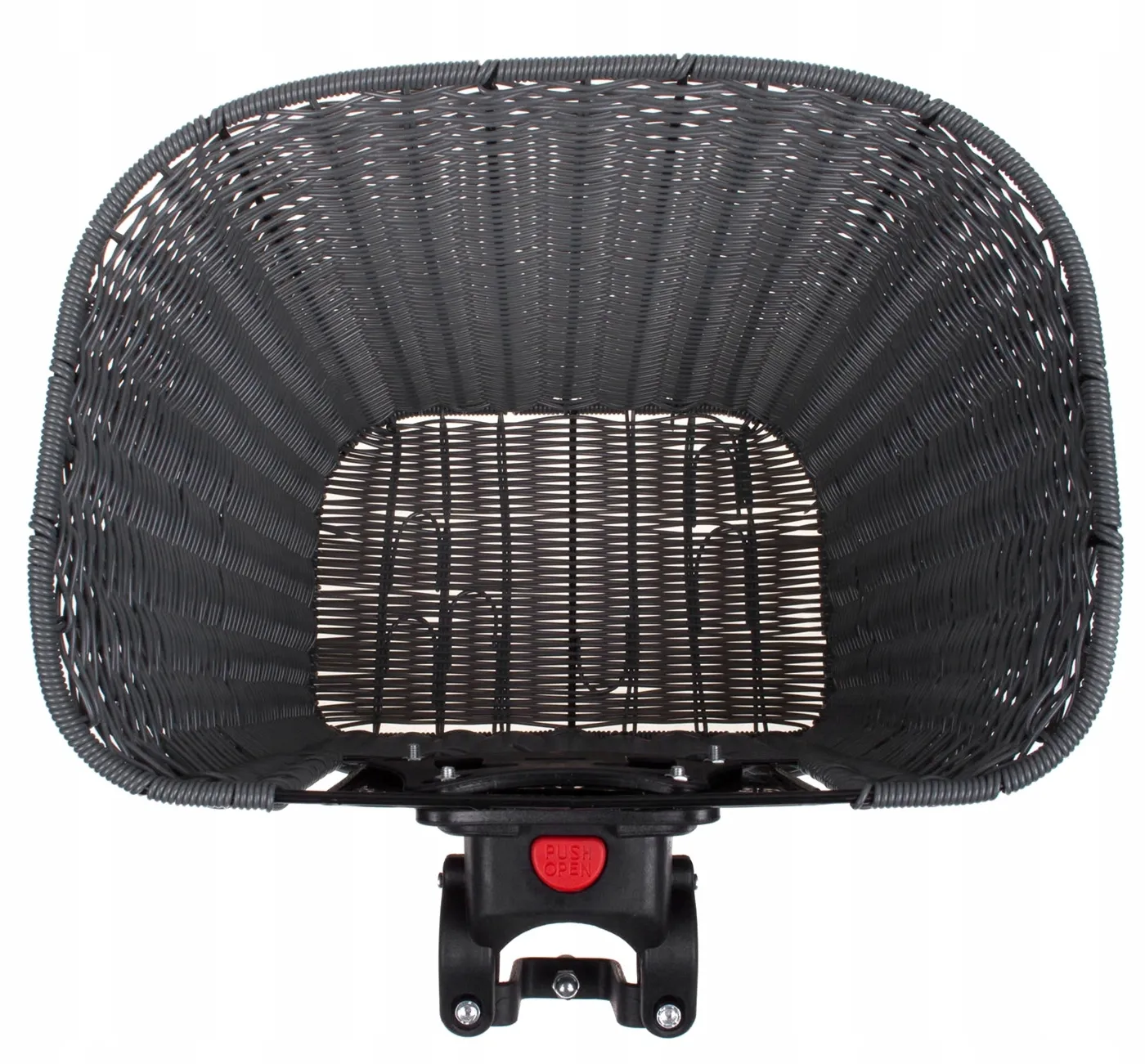 Kosz Verso SH-Z003 na kierownicę mocowany click pleciony grafitowy