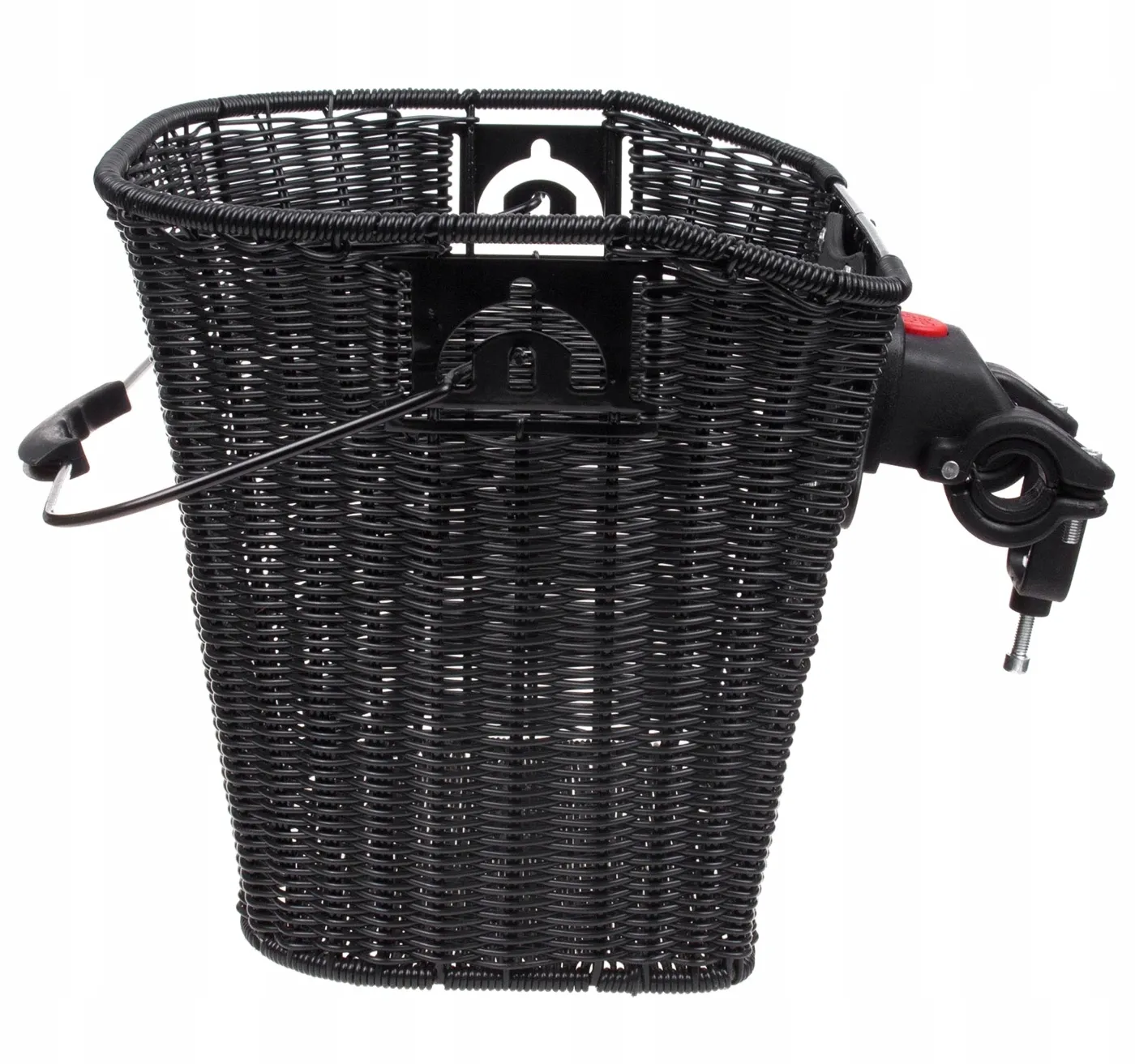 Kosz Verso SH-Z013 na kierownicę mocowany click pleciony czarny 330x250x240