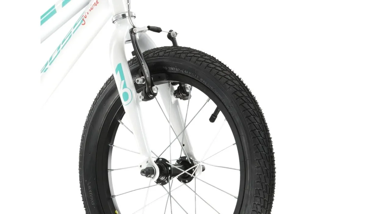 Rower Kross MINI 3.0 16" biały seledyn-koral połysk KRMN3Z16X10W005101