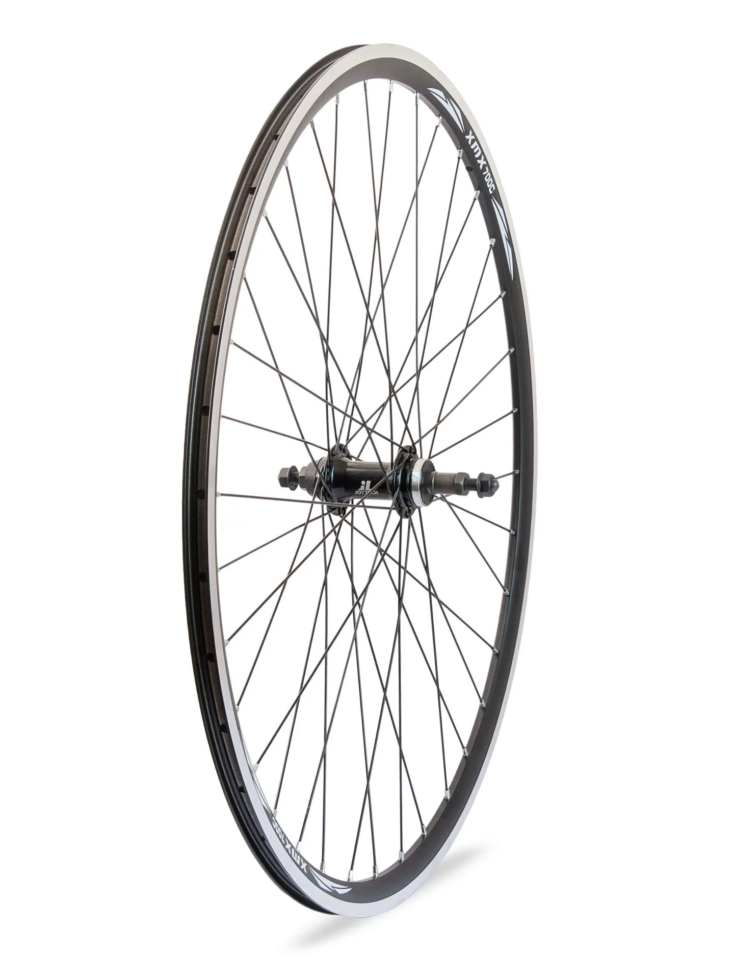 Koło tylne szosa 28" obręcz XMX-D33 piasta JY-754 wolnobieg nakręcany czarne