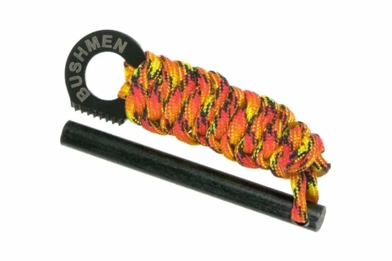 Wszechstronne krzesiwo Bushmen REBEL z linką 100 cm fire