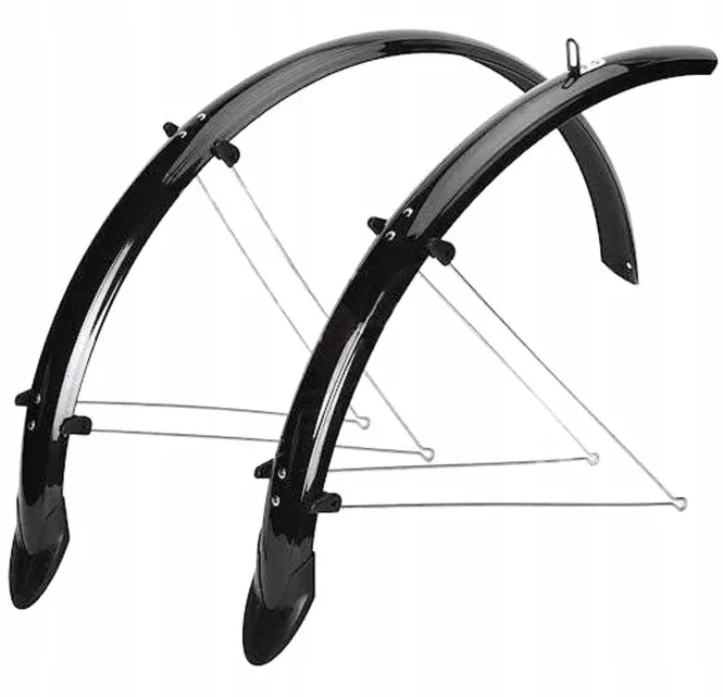 Błotnik Orion 26"x 58 mm czarny kpl. z chlapaczem