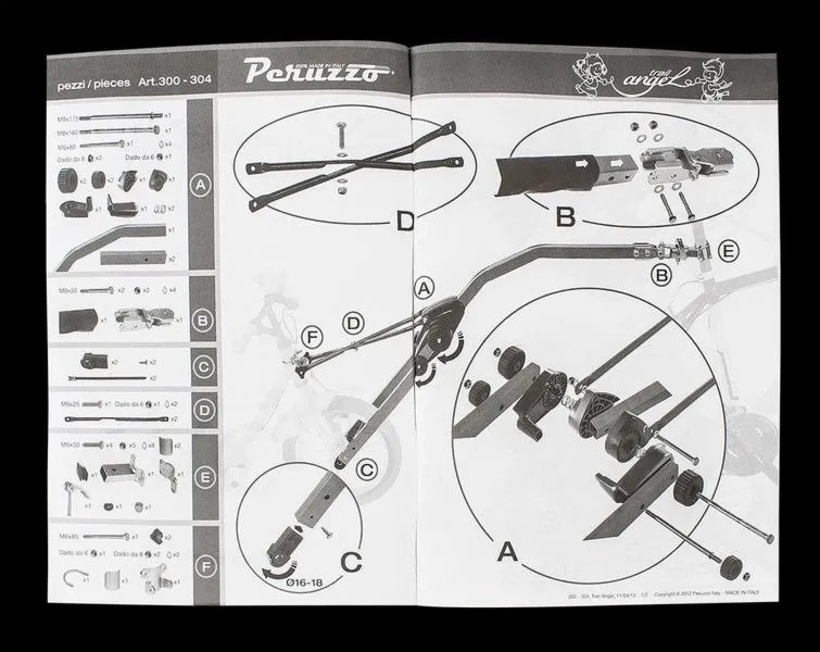 Hol do roweru dziecięcego Peruzzo Trail Angel - czarny