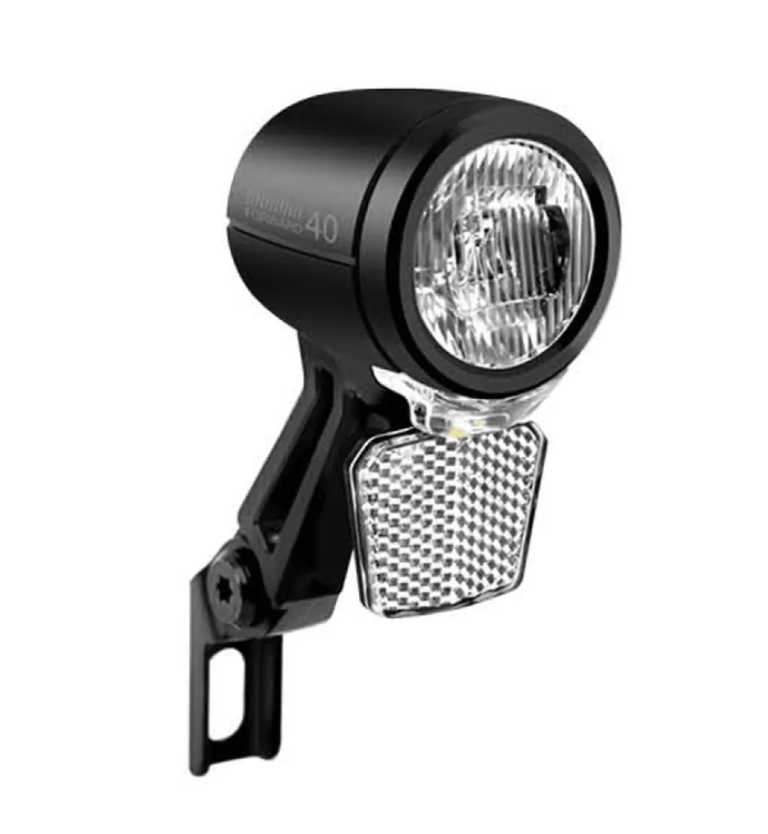 Lampa przód Verso 40 LUX do E-Bike pod prądnice 6V-48V uchwyt + odblask