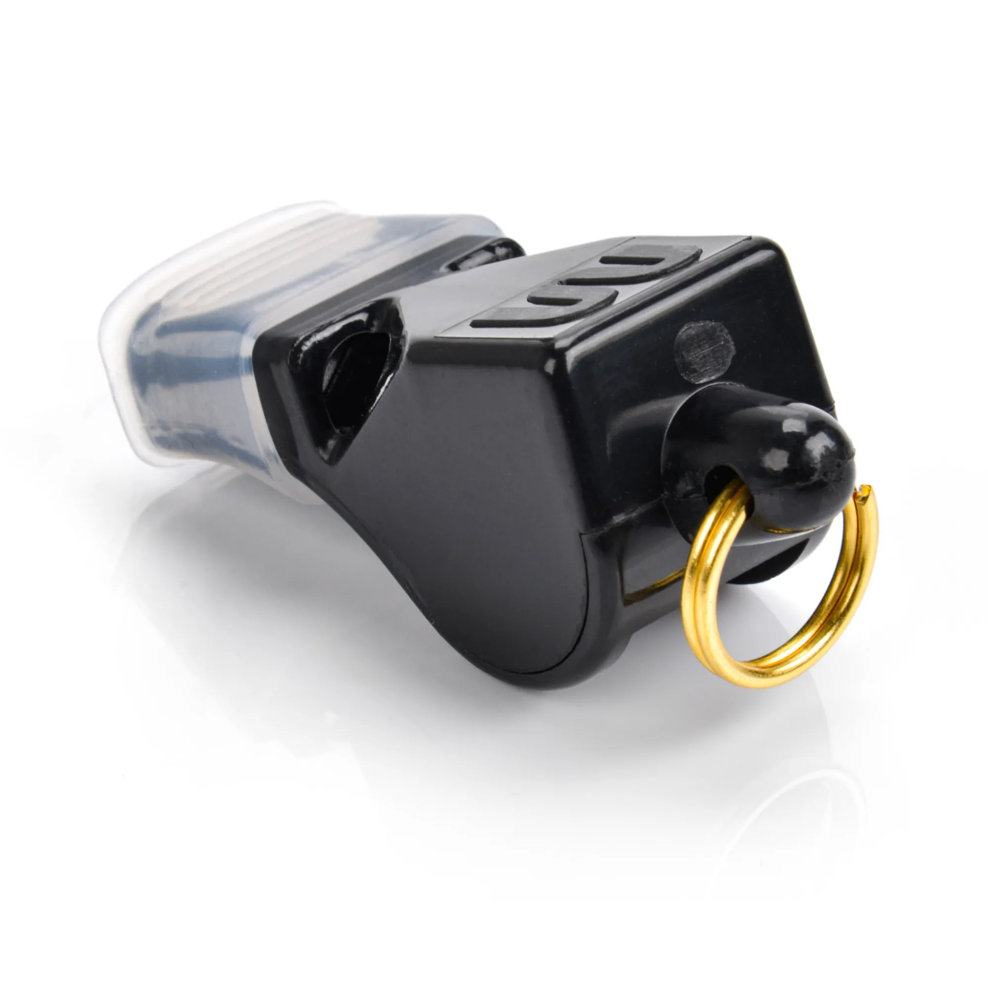 Gwizdek z silikonowym ustnikiem Meteor Wolf Plus czarny