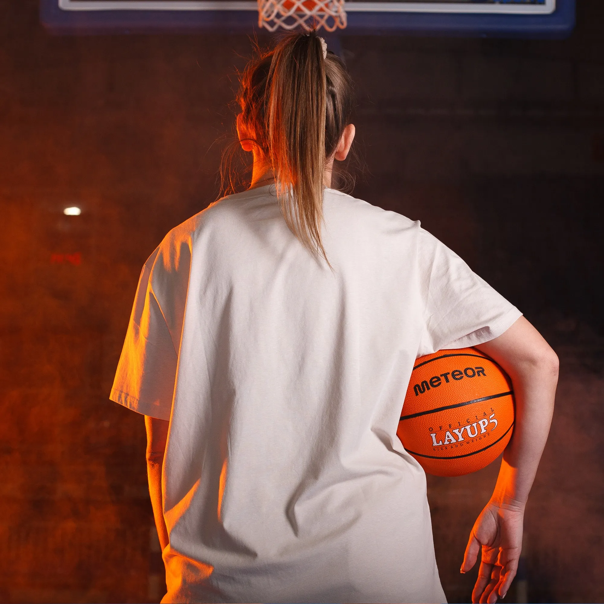 Piłka koszykowa Meteor Layup 5 pomarańczowy