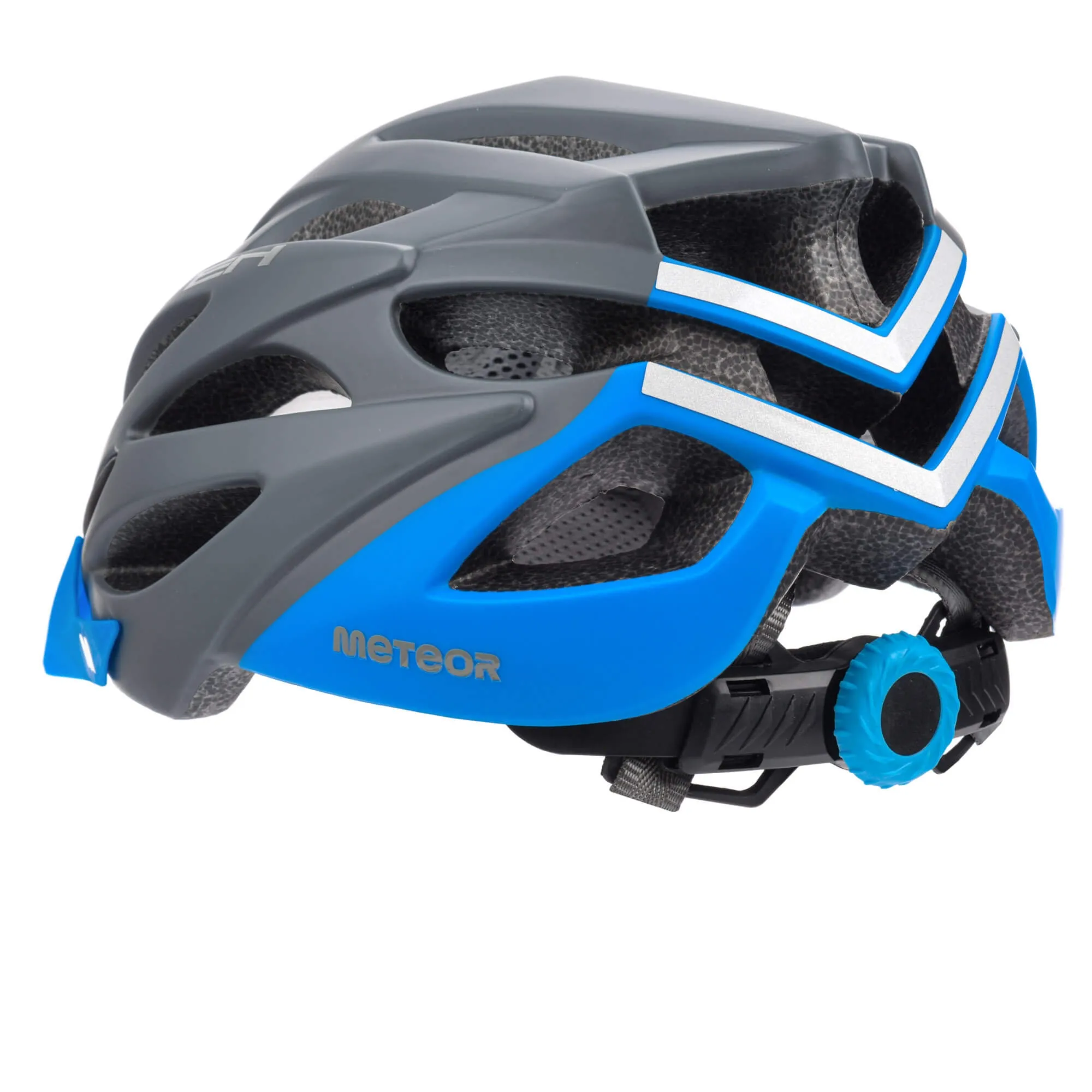 Kask rowerowy Meteor Marven S 52-56 cm szary/niebieski