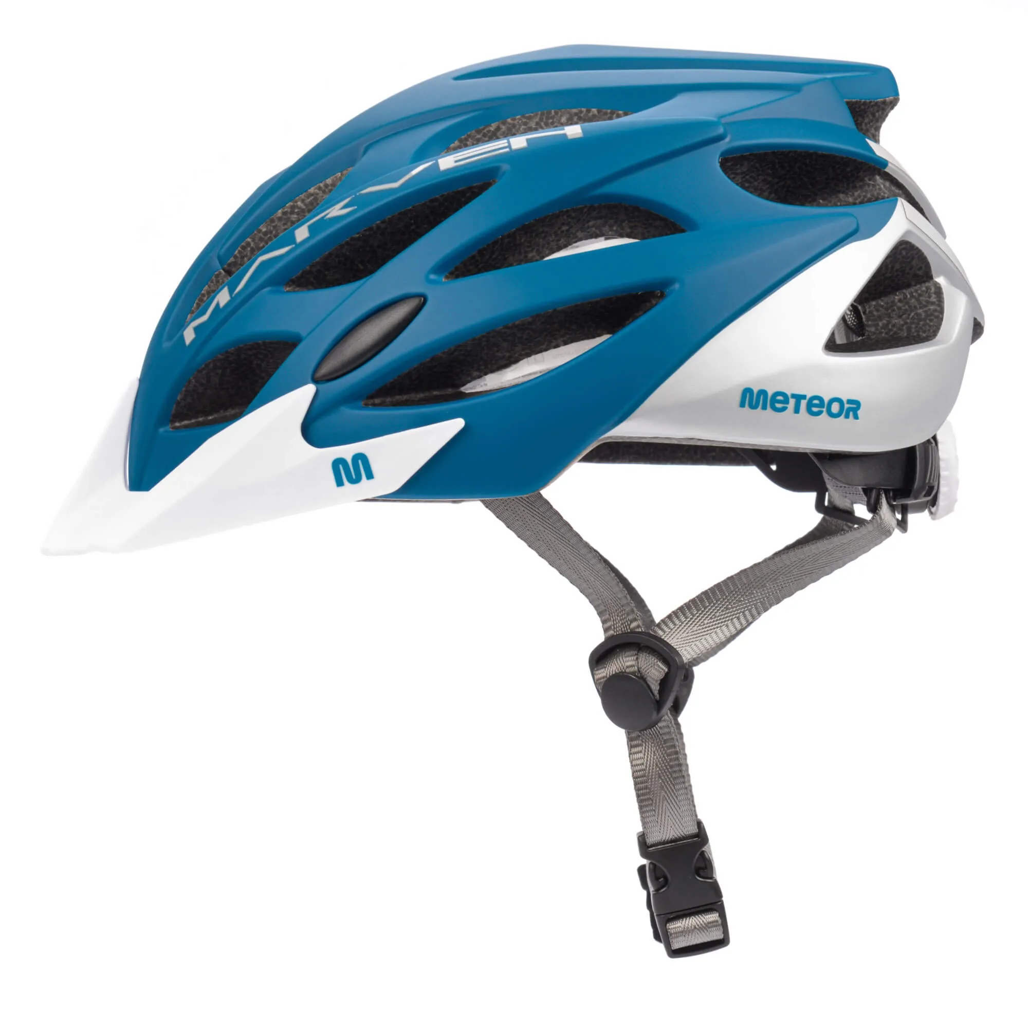 Kask rowerowy Meteor Marven S 52-56 cm morski/szary