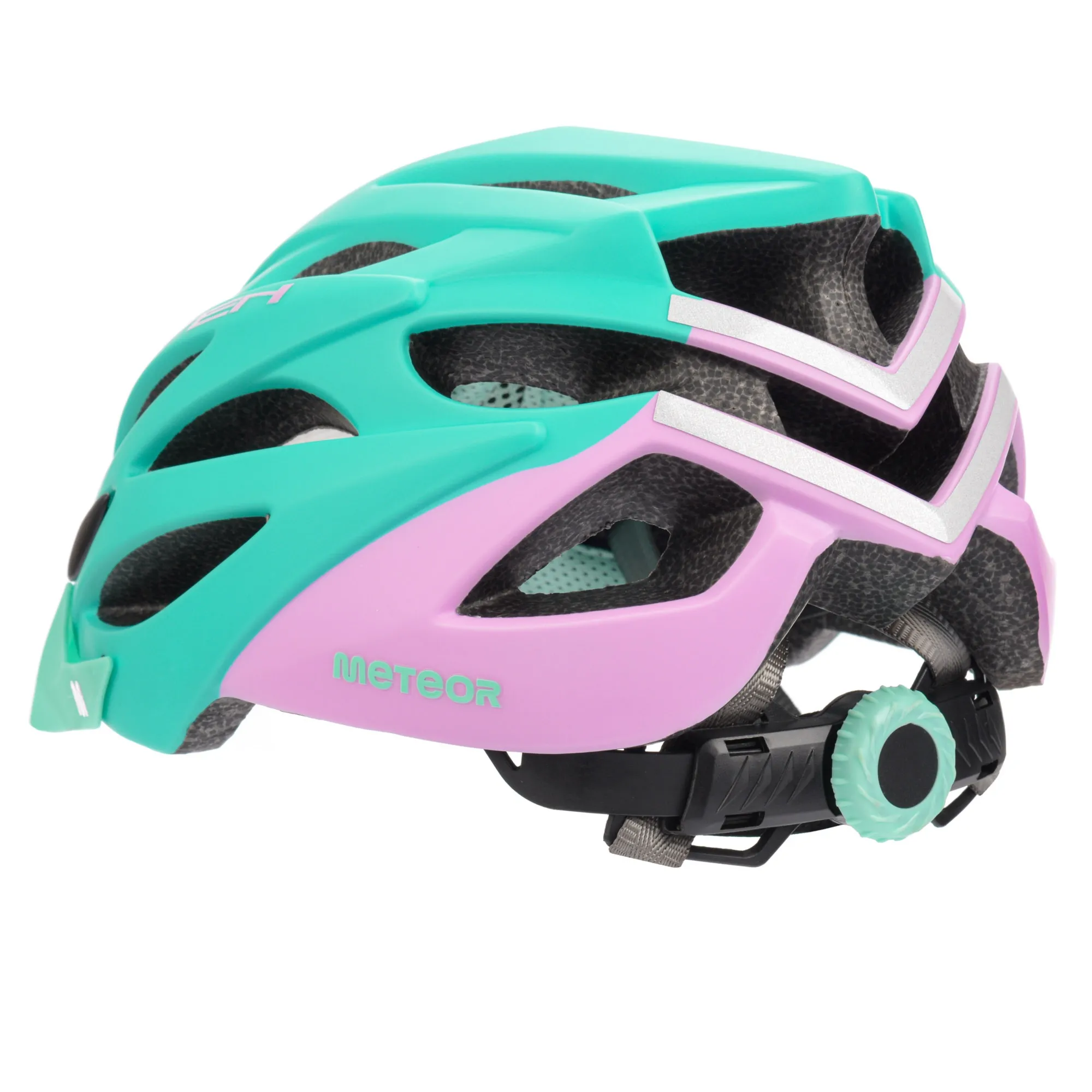 Kask rowerowy Meteor Marven L 58-61 cm miętowy/różowy