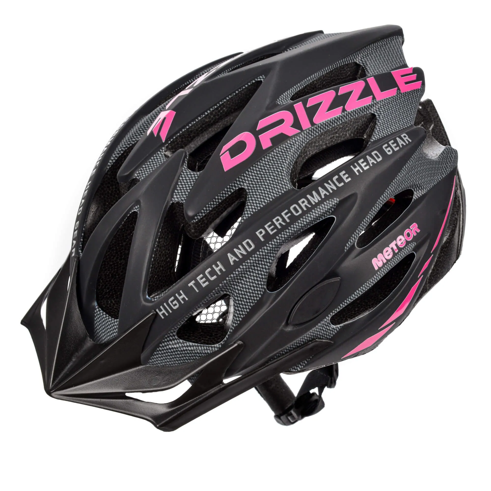 Kask rowerowy Meteor MV29 Drizzle XL 61-63 cm czarny/różowy