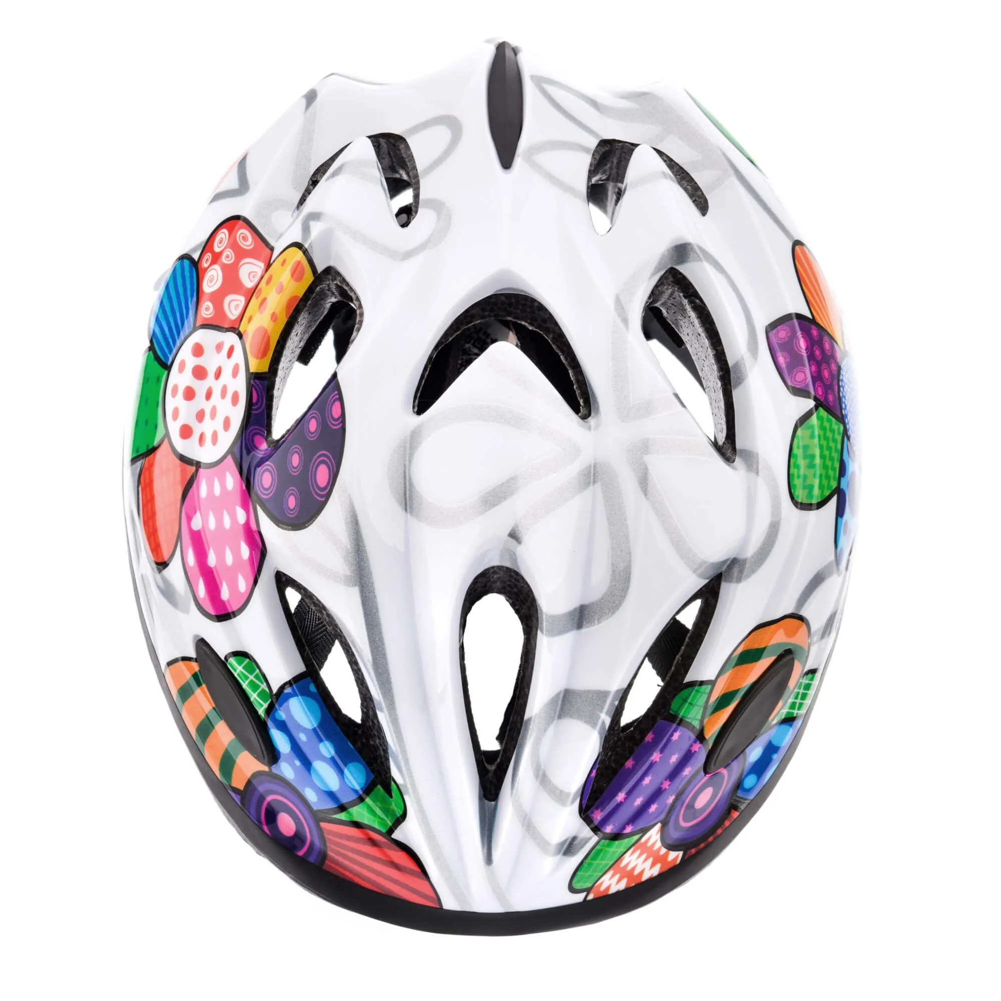 Kask rowerowy Meteor KS07 M 52-56 cm Colourful flowers