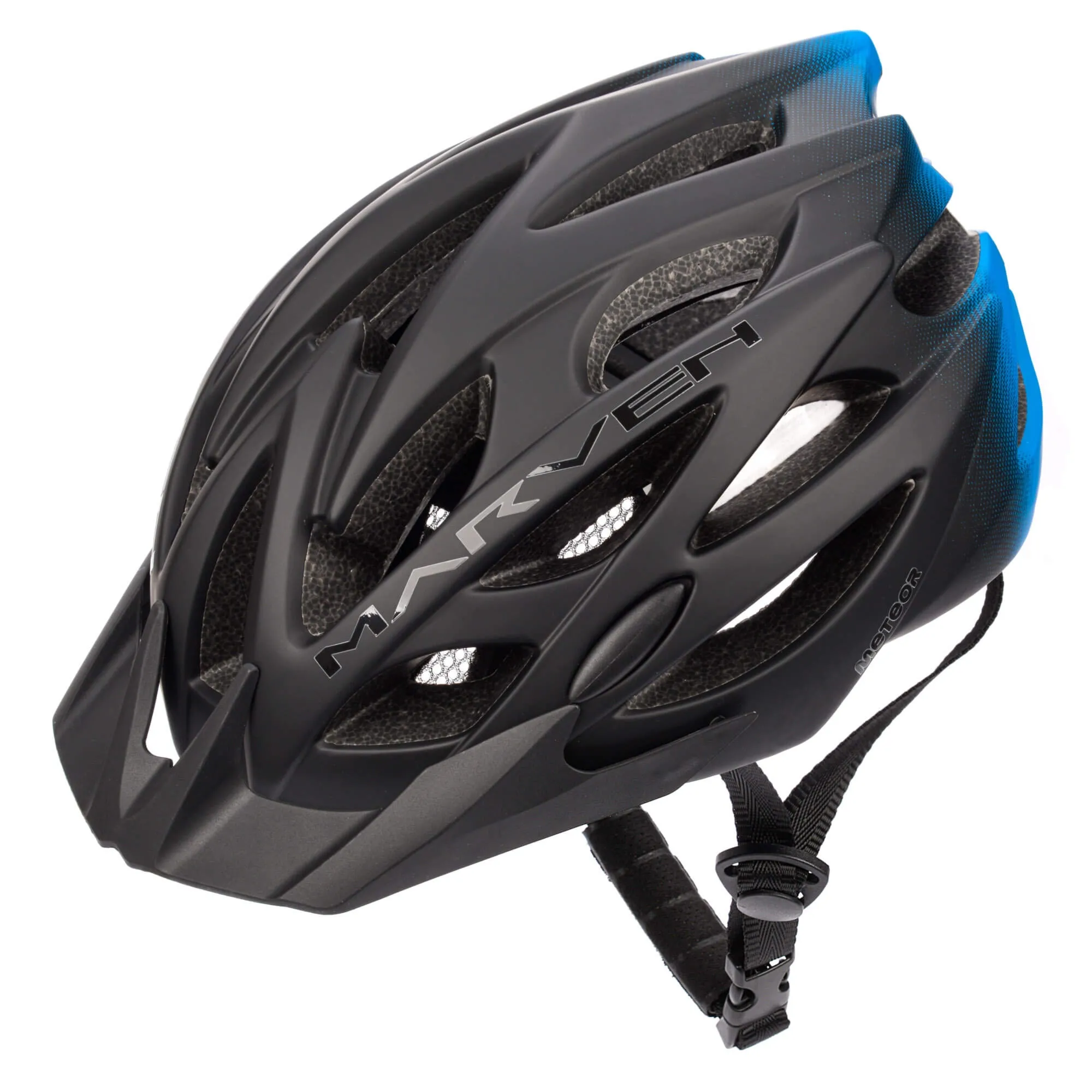Kask rowerowy Meteor Marven S 52-56 cm czarny/niebieski