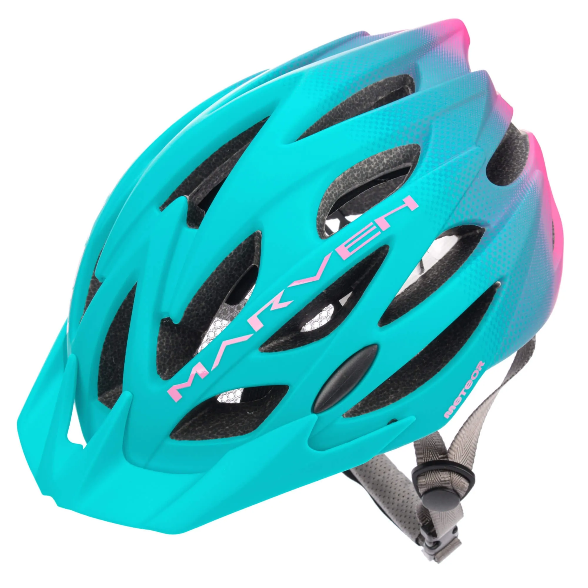 Kask rowerowy Meteor Marven M 55-58 cm niebieski/różowy
