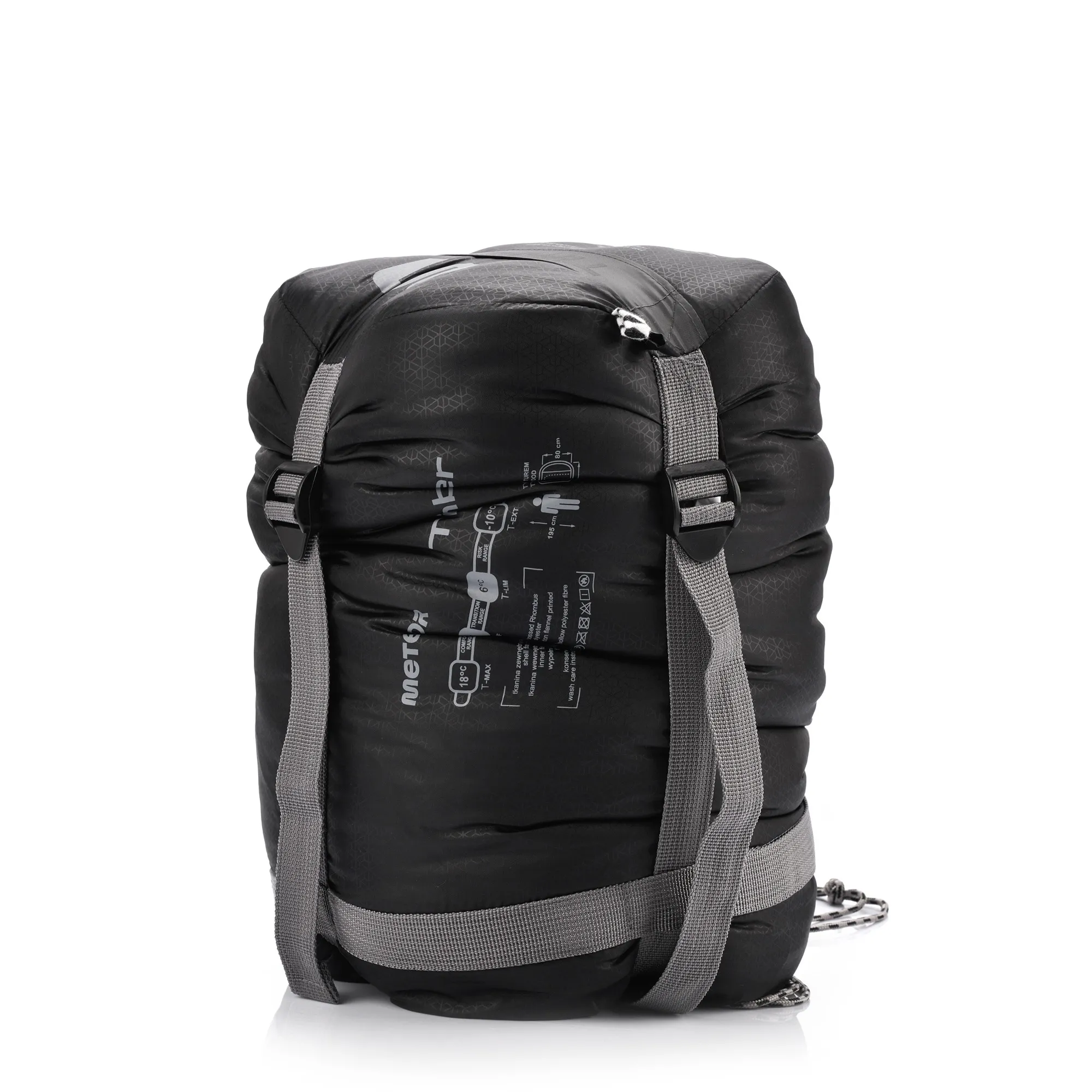 Śpiwór Meteor Timber bawełniany czarny