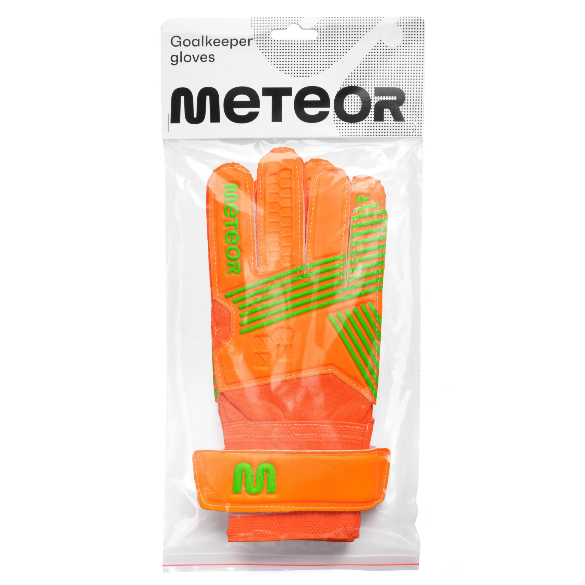 Rękawice bramkarskie Meteor Catch 7 pomarańczowy