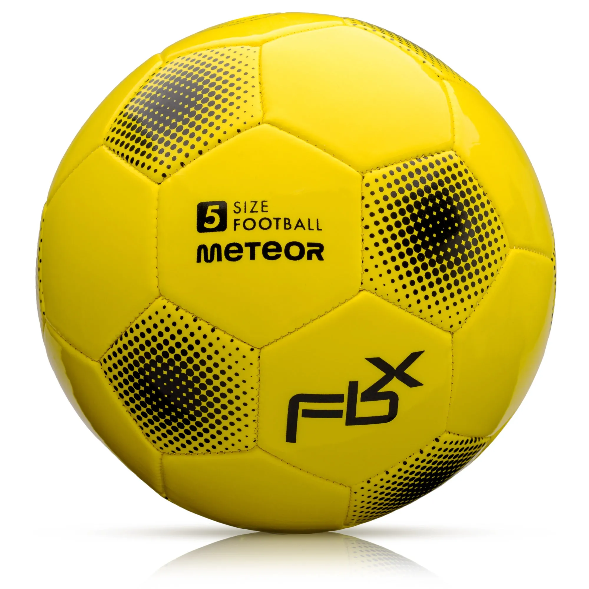 Piłka nożna Meteor FBX 5 neonowy żółty