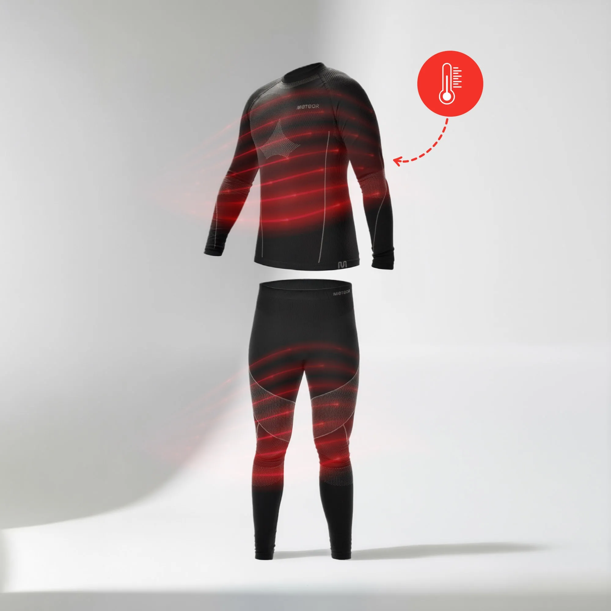 Męska bielizna termoaktywna Meteor XL/ XXL czarny