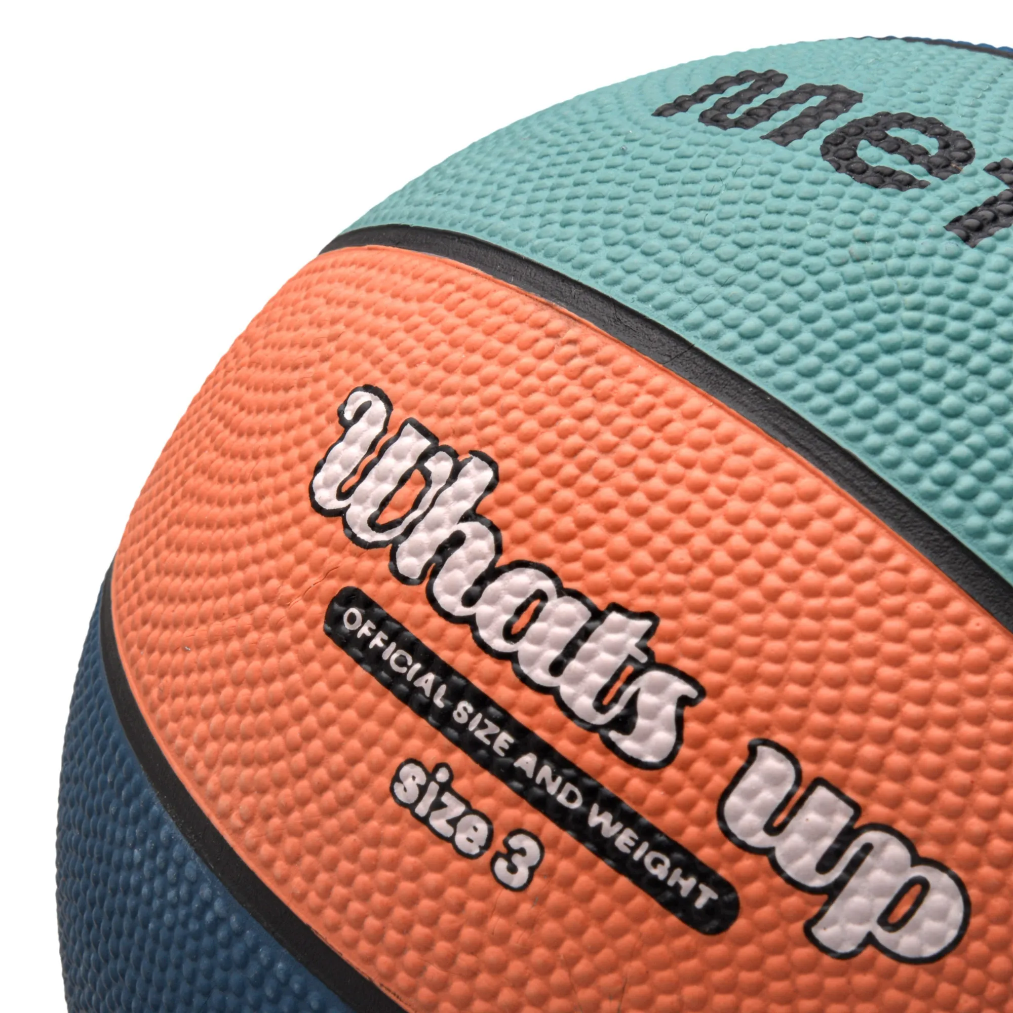 Piłka koszykowa Meteor What's up 3 morski/pomarańczowy