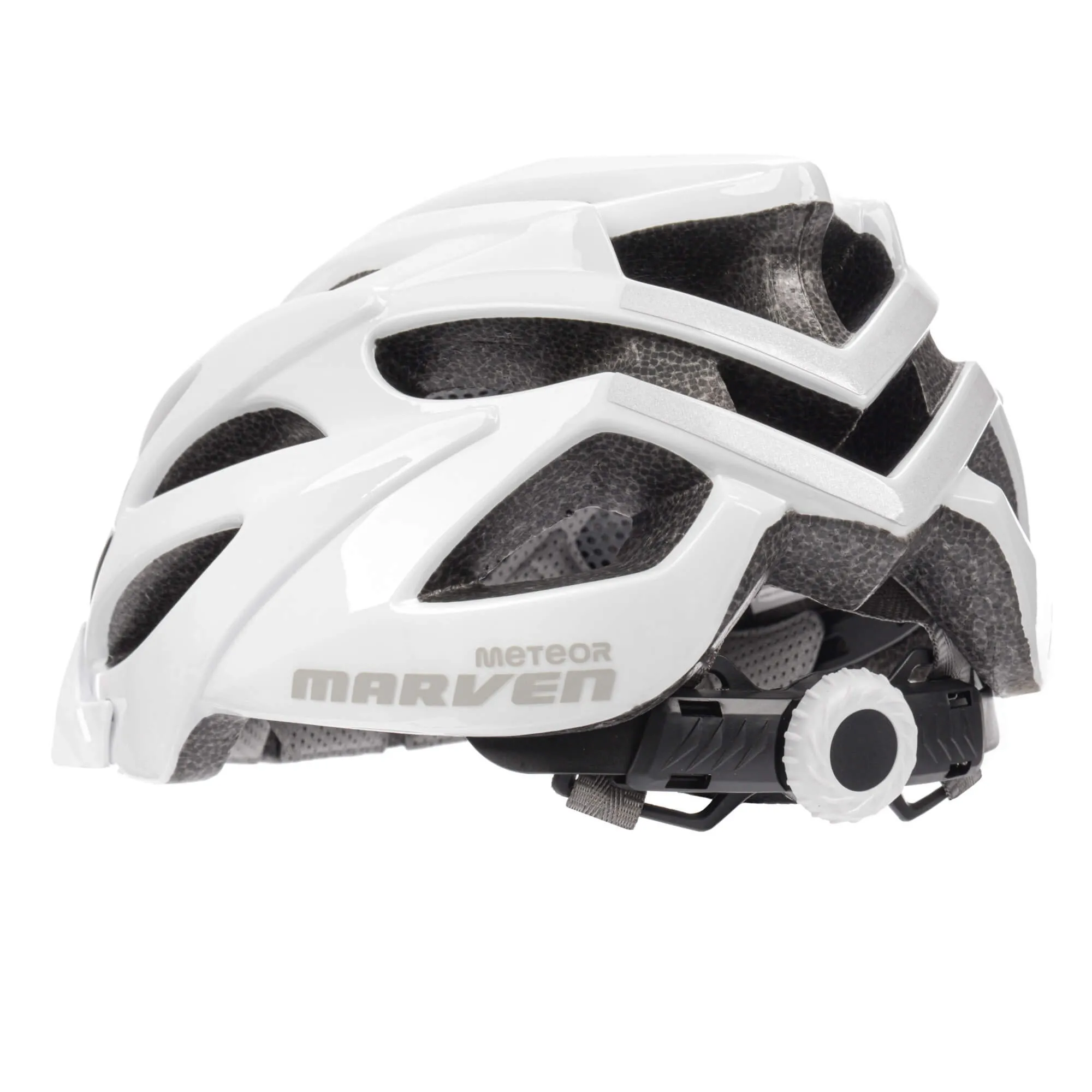 Kask rowerowy Meteor Marven L 58-61 cm biały shiny