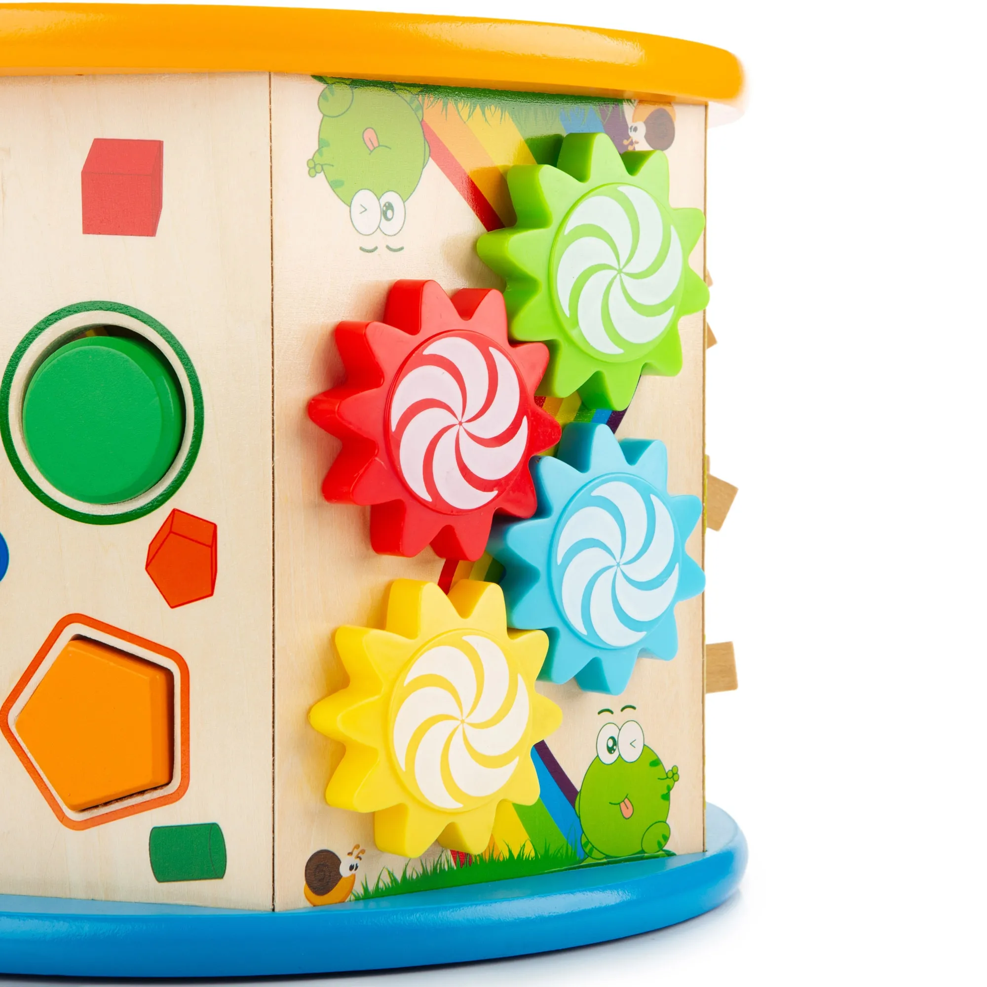 Drewniana kostka edukacyjna